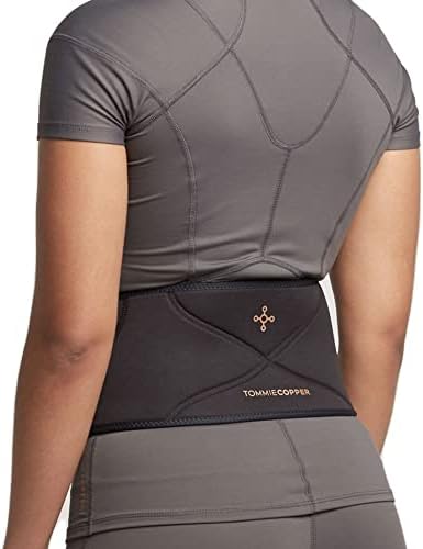 Tommie Copper Women’s Comfort Back Brace, Adjustable, Sweat Wicking, Breathable Back & Muscle Compression Support for Everyday