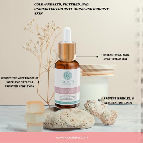 Prickly Pear Seed Oil 1 oz 100% Pure Cold Pressed Extra Penetrating Oil for Hair, Skin and Nails - Treats Fine Lines, Wrinkles, Acne