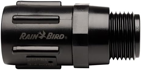 Rain Bird HT07525PSI Drip Irrigation 25 PSI Pressure Regulator, 3/4" Female Hose Thread x 3/4" Male Hose Thread