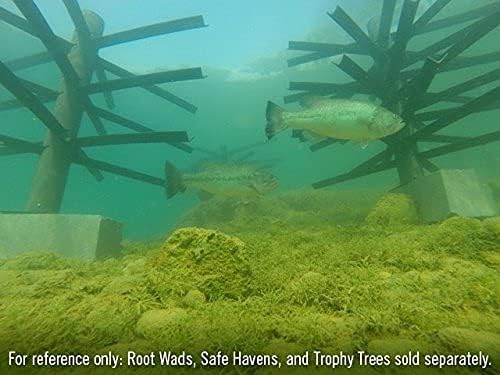 Block Adapter, Fish Habitat Structure Accessory for Lakes and Ponds
