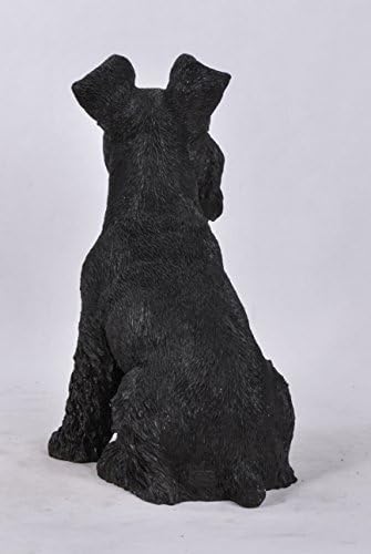 Hi-Line Gift Ltd 87983S-BK Black Schnauzer Garden Statue