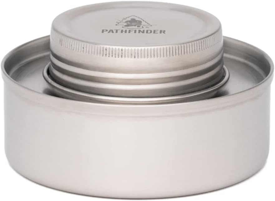 The Pathfinder School Stainless Steel Alcohol Camp Cooking Pack Stove