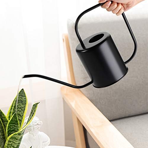 Fasmov 51 Oz Stainless Steel Watering Can Modern Style Watering Pot, Watering Can with Long Spout for Easy Pour, Water Outdoor Garden, Indoor Plant (Silver)