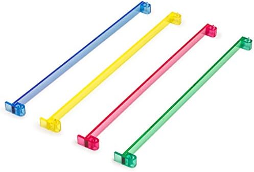 Yellow Mountain Imports American Mahjong Tile Pushers - Set of 4, 18-Inch Multi-Color Acrylic Mahjong Pushers