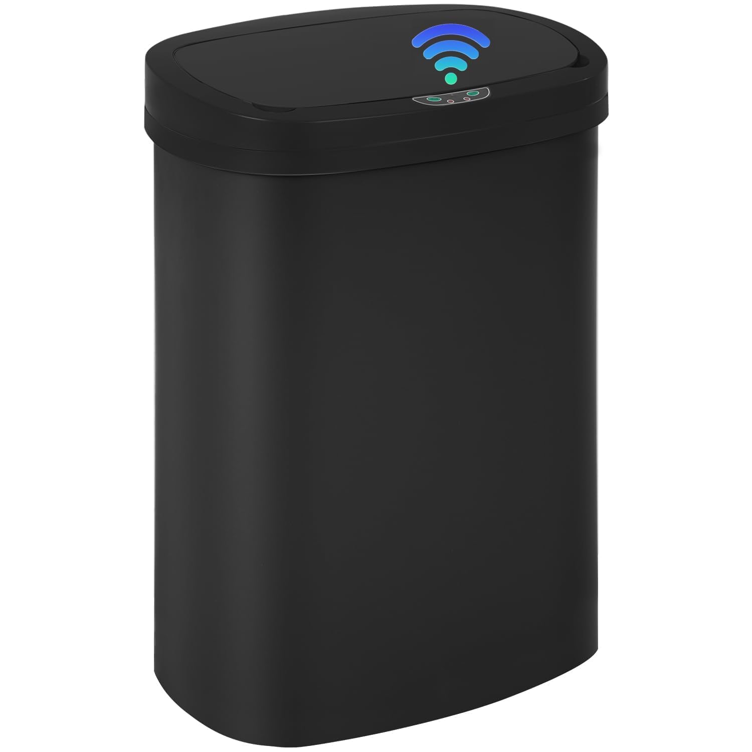 13 Gallon Touch-Free Automatic Stainless-Steel Trash Can Garbage Can Metal Trash Bin with Lid for Kitchen Living Room Office Bathroom, Electronic Motion Sensor Automatic Closure & Opening