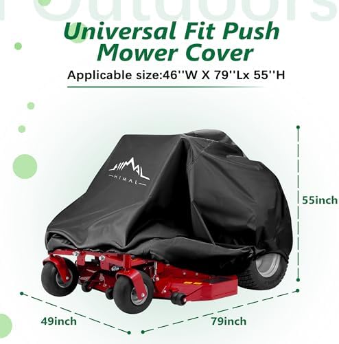 Himal Outdoors Zero Turn Mower Cover, Heavy Duty 600D to 60"