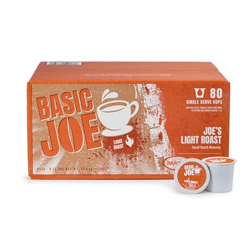 Basic Joe Coffee Pods, Medium Roast, 80 Count K-Cup, 100% Arabica