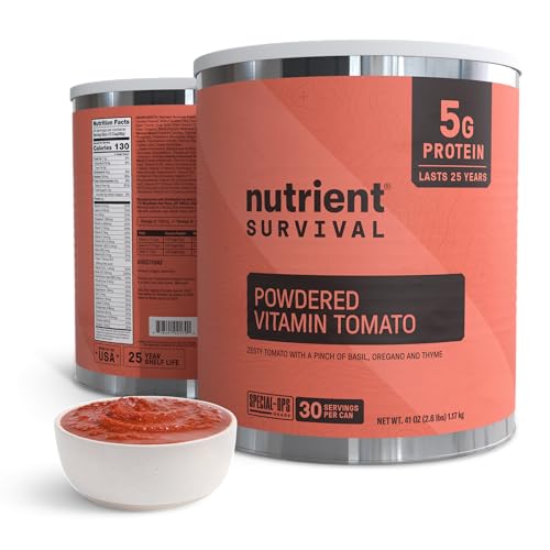 Nutrient Survival Vitamin Powdered Milk, Freeze Dried Prepper Supplies & Emergency Food Supply, 21 Essential Nutrients, Soy & Gluten Free