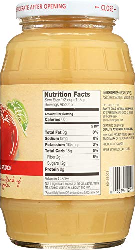 Santa Cruz Organic Apple Sauce, 23 Ounce -- 12 per case.12