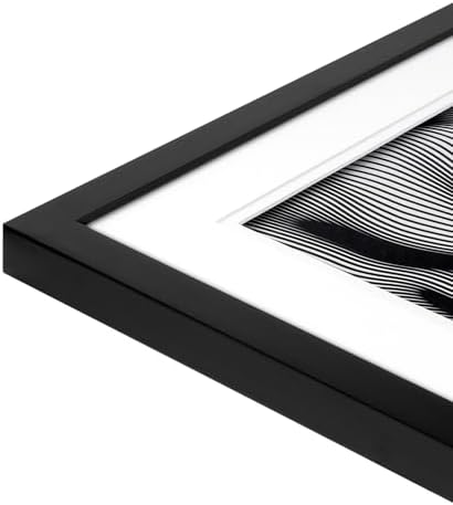 MCS Single Matted Record Album Frame, 15x15, Black
