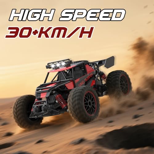 High Speed 30+KM/H Remote Control Car, 1:14 RC Cars for Boys Age 8-12, 2.4 GHz All Terrain RC Truck