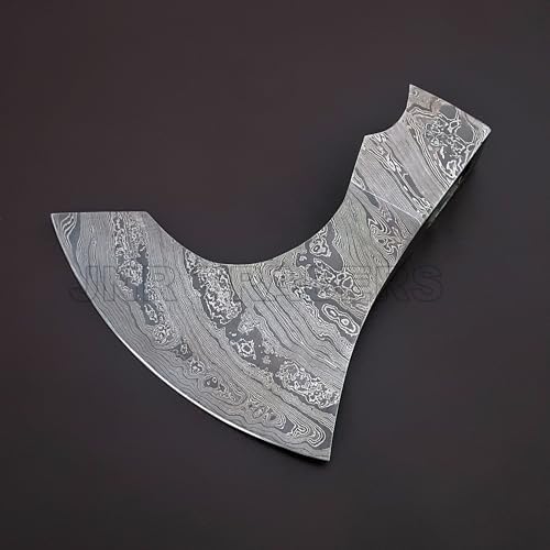 Axe Head Handmade Damascus Viking Hatchet Axe Bearded Camping Wood Cutting Chopping Splitting Axe Medieval Battle Axe Head Ax-2039