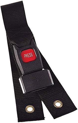DMI Wheelchair Seat Belt and Safety Harness, Easy Install, 45 Inches long and 1.75 Inches Thick, Adjusts to 41 Inches, Black (Pack of 1)