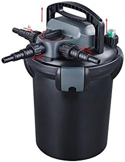 Jebao CBF-4000 Bio Pressurized Filter, 1000 gal | 13-Watt UV