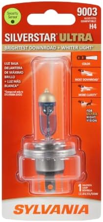 SYLVANIA - 9003 SilverStar Ultra - High Performance Halogen Headlight Bulb, High Beam, Low Beam and Fog Replacement Bulb