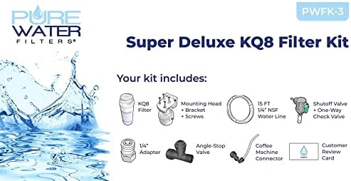 PureWater Filters Direct Water Line Plumb and Filter Kit with Keurig K2550 Plumbed Single Serve Commercial Coffee Maker and Tea Brewer
