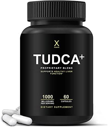 HUMANX TUDCA+ 1000mg Bile Salts Liver Support Supplement, Liver and Gallbladder Cleanse Supplement - Vegan