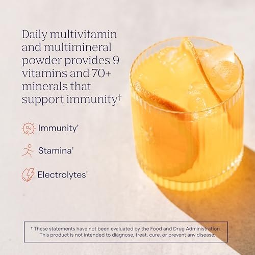 Trace Minerals Power Pak Electrolyte Powder Packets, Orange Blast, 30 Ct | 1, 200 mg Vitamin C plus Zinc, Immunity and endurance support, Sugar free