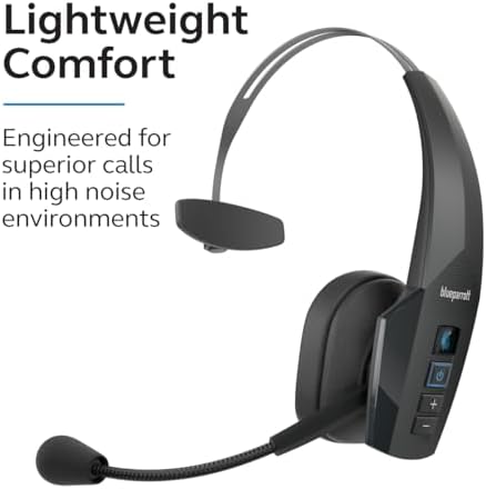 BlueParrott B350-XT Noise Cancelling Bluetooth Headset - Updated Design with Industry Leading Sound & Improved Comfort