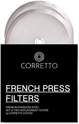Set of 2 Replacement French Press Filters for 34 Oz French Press | Fine Mesh French Press Screens Compatible with Bodum, Secura