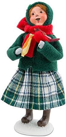 Byers' Choice Family with Cardinals Girl Caroler Figurine #111G from The Specialty Families Collection
