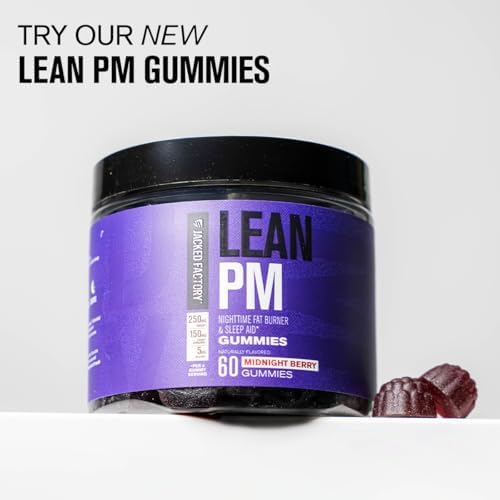 Jacked Factory Lean PM Night Time Fat Burner, Sleep Aid Supplement