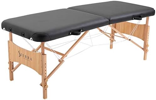 Sierra Comfort Basic Portable Massage Table, Black