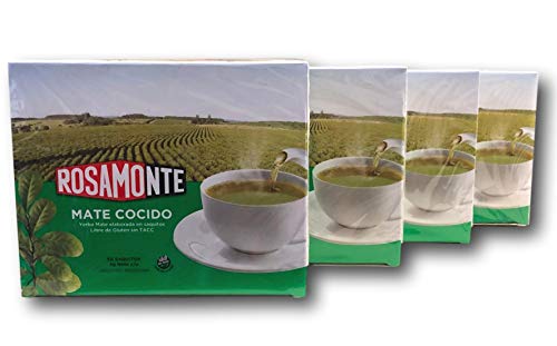 Rosamonte Yerba Mate Tea Bags Original (50 bags) - Mate Cocido - 4 pack