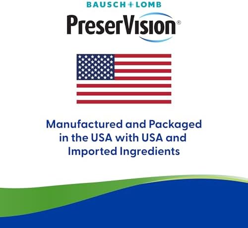 PreserVision AREDS 2 Eye Vitamins, #1 Eye Doctor Recommended Brand, Lutein and Zeaxanthin Supplement with Vitamin C, Vitamin E, Zinc, and Copper, 60 Softgels (Minigels)