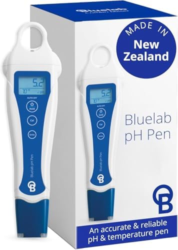Bluelab pH Pen - ± 0.1 pH Accurate - Durable Double Junction Probe | Waterproof and Floats - Auto Temperature Compensation - Made in NZ