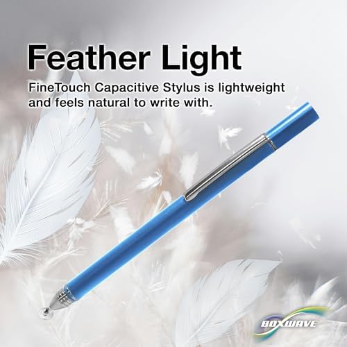 BoxWave Stylus Pen Compatible with Arcade1Up Infinity Game Board (18 in) - FineTouch Capacitive Stylus, Super Precise Stylus Pen - Lunar Blue