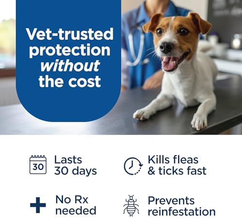 FirstAct Plus Flea Treatment for Dogs, Medium Dogs 23-44 lbs, 3 Doses, Same Active Ingredients as Frontline Plus Flea and Tick Prevention for Dogs