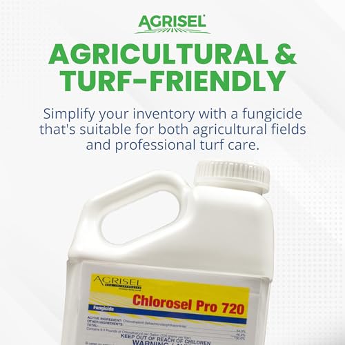 Agrisel Chlorosel Pro 720, Rain-Resistant Formula, 128 Ounces | Versatile Disease Control, Effective on 100+ Crops