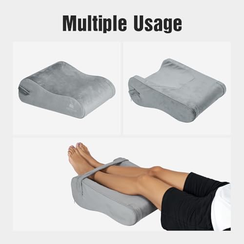 LightEase Memory Foam Leg, Knee, Ankle Foot Support and Elevation Pillow for Surgery Recovery