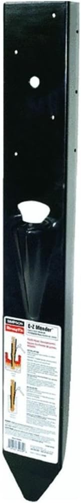 2 Pack Simpson Strong Tie FPBM44E E-Z Mender 4x4 Post Repair Bracket with Black Finish (1 Pair)