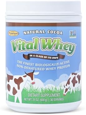 Vanilla Grass-Fed Whey Protein Powder, Immune Vitality, Recovery, 600g | 15g protein & 3.5g BCAAs per scoop | Just 5 clean ingredients | Monk fruit sweetened | Tested for heavy metals & purity