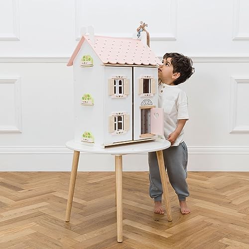 Le Toy Van Iconic Sophie's Large Wooden Doll House | Wooden Iconic Dollshouse, FSC Certified Wood, Plastic Free, Rigorously Safety-Tested