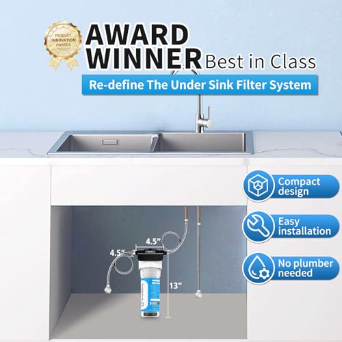 WINGSOL Advanced Replacement Filter Cartridge for Under Sink Water Filter Compatibel with: WS-US-001 Advanced, WS-US-001 Basic, WS-US-001 Advanced (F)