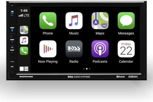 BOSS Audio Systems BVCP9700A CarPlay Android Car Stereo, 7 Inch Touchscreen