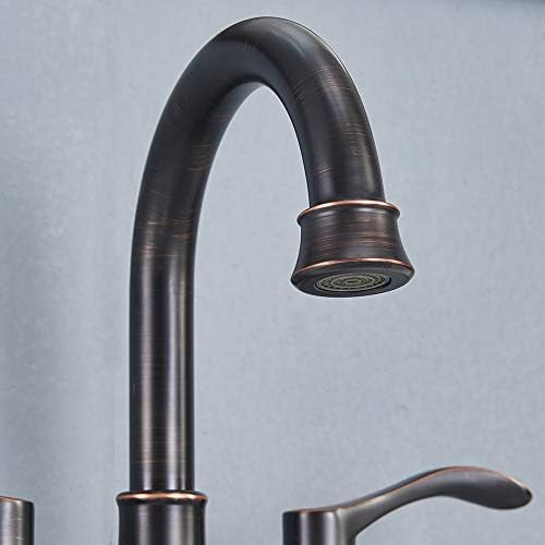Bathroom Faucet,4 Inch Centerset 2 Handle High-Arc,Oil Rubbed Bronze