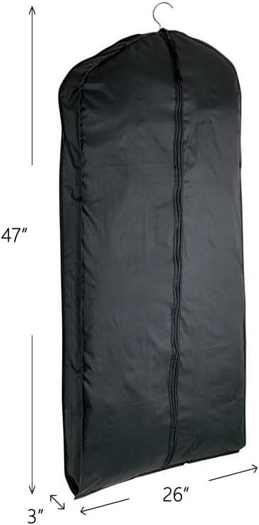 Lewis N. Clark Travel Garment Bag Cover for Airplane, Car, Everyday Use-Heavy-Duty, Lightweight, Water-Resistant, Perfect for Suits, Dresses