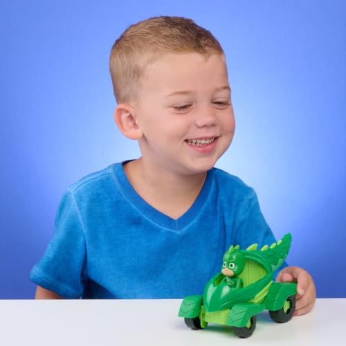PJ Masks Gekko & Gekko Mobile Toy, Poseable Green Action Figure and Vehicle