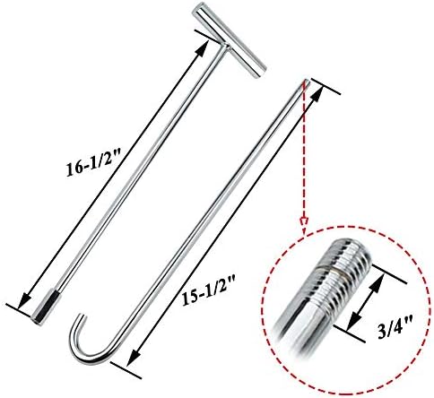 5th Wheel Pin Puller 31" Solid Steel with Chrome Plating Heavy Duty - 1pack