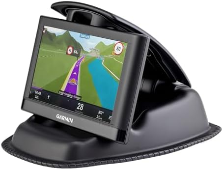 APPS2Car GPS Holder for Car, Weighted Beanbag Dash Mount for Garmin | GPS Dash Mount for Garmin Nuvi, Drive, dēzl & TomTom, Fits 3.5"–6" GPS
