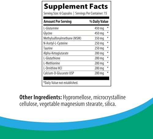 Rootcology by Dr. Izabella Wentz | Amino Support | Amino Acid Complex Capsules with L-Glutamine, Glycine & MSM | 90 Capsules