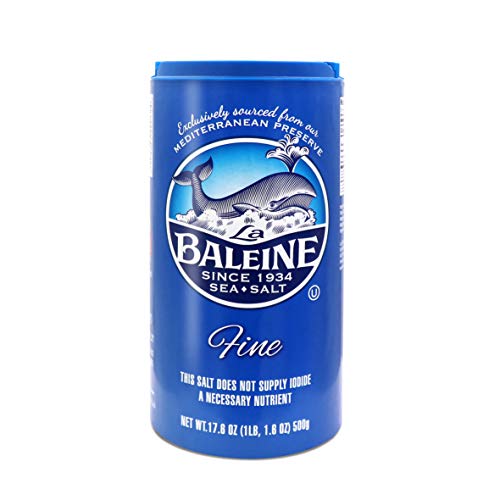 La Baleine Fine Sea Salt, Mediterranean Sea Salt, Shaker Bottle, Product of France, 4.4 Oz