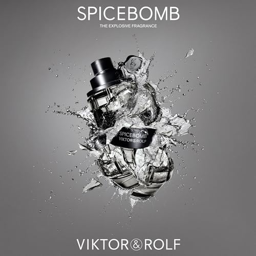 Viktor&Rolf Spicebomb Eau de Toilette - Gourmand Cologne for Men | Fragrance with Cinnamon, Black Pepper & Tobacco Accord - Long Lasting - Warm Mens Scent Perfect for Cool Nights