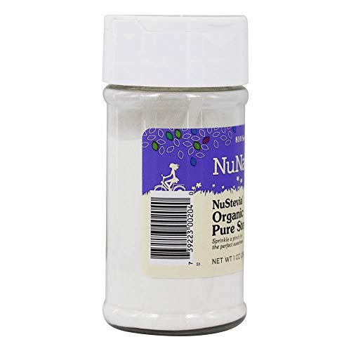 NuNaturals Organic 100% Pure Stevia Extract Powder Sweetener, 1 oz