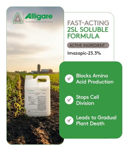 ALLIGARE Panoramic 2SL Herbicide Weed Killer - Versatile Herbicide for Lasting Control of Annual Grasses & Broadleaf Weeds in CRP, Pastures, Rights-of-Way & Industrial Sites - 1 Gallon