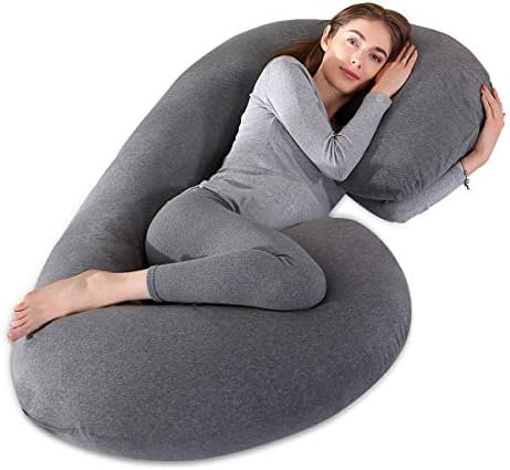 COSMOPLUS 𝐏𝐫𝐞𝐠𝐧𝐚𝐧𝐜𝐲 𝐏𝐢𝐥𝐥𝐨𝐰 𝐂𝐨𝐯𝐞𝐫 U Shaped Full Body Pillow Case 𝐂𝐨𝐯𝐞𝐫 for